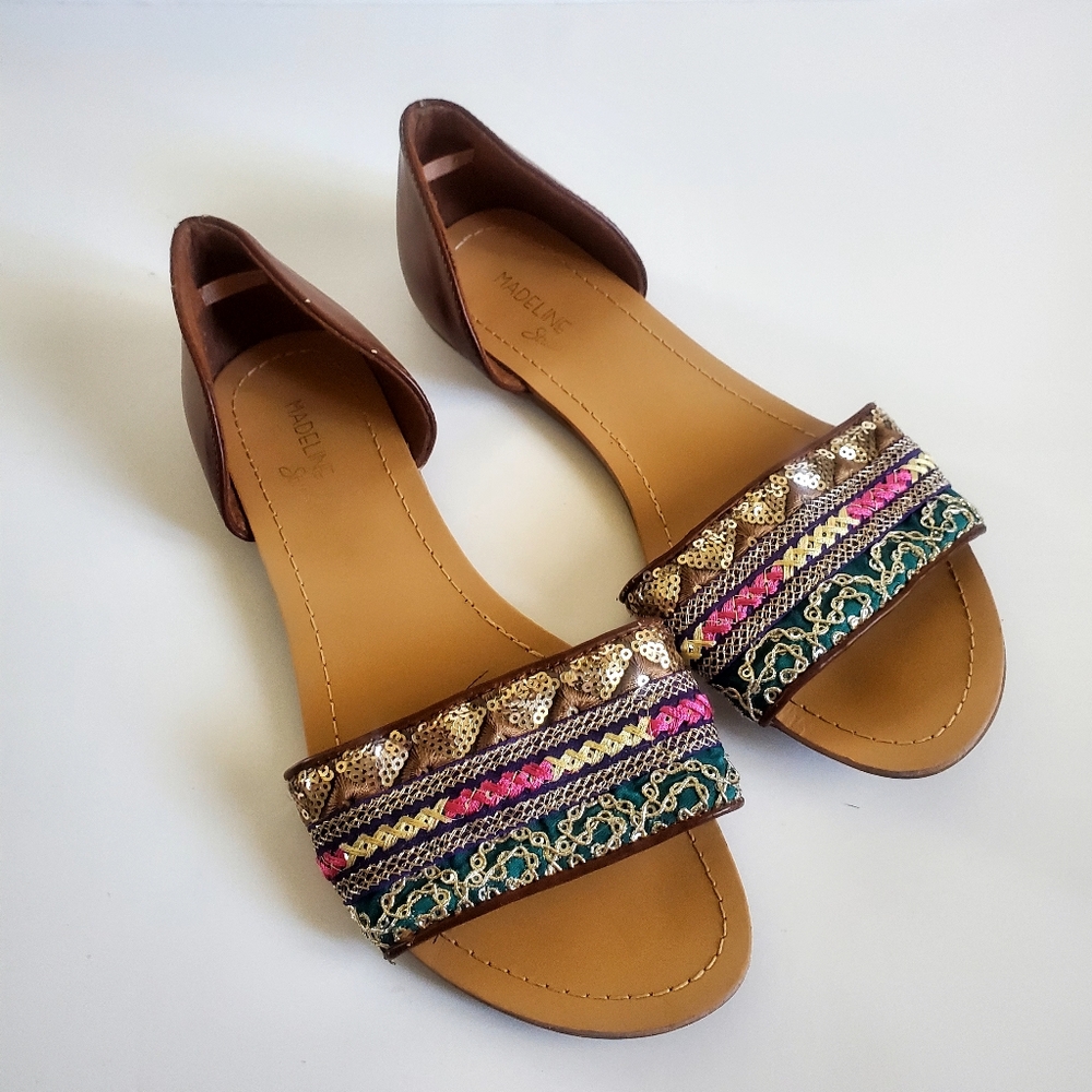 Madeline Stuart Women's Bianca Multicolor Sandals  Size 8